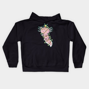 Christmas Axolotl Kids Hoodie